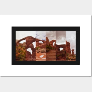 Arches National Park Collage Posters and Art